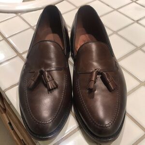 Allen Edmonds Grayson burnished brown 9.5/ 3E wide used conditions